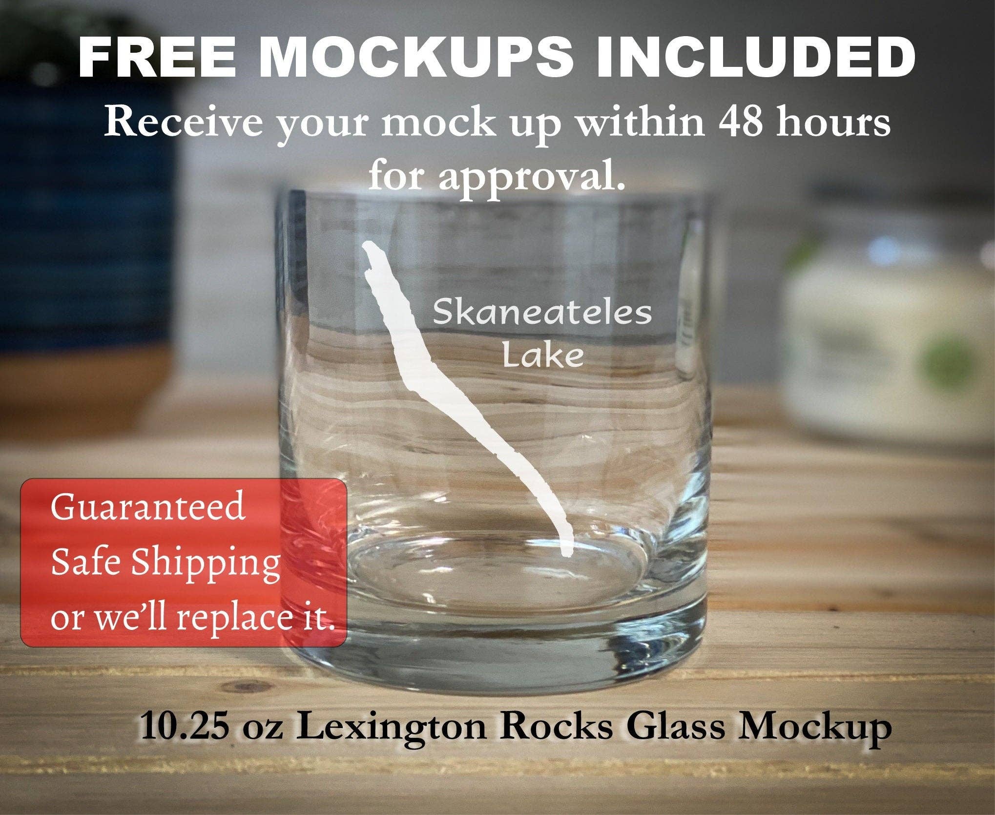 Adirondack Etching LLC - Wholesale Cocktail/Liquor Glass - Make My Lake 10.5 oz Rocks Glass1