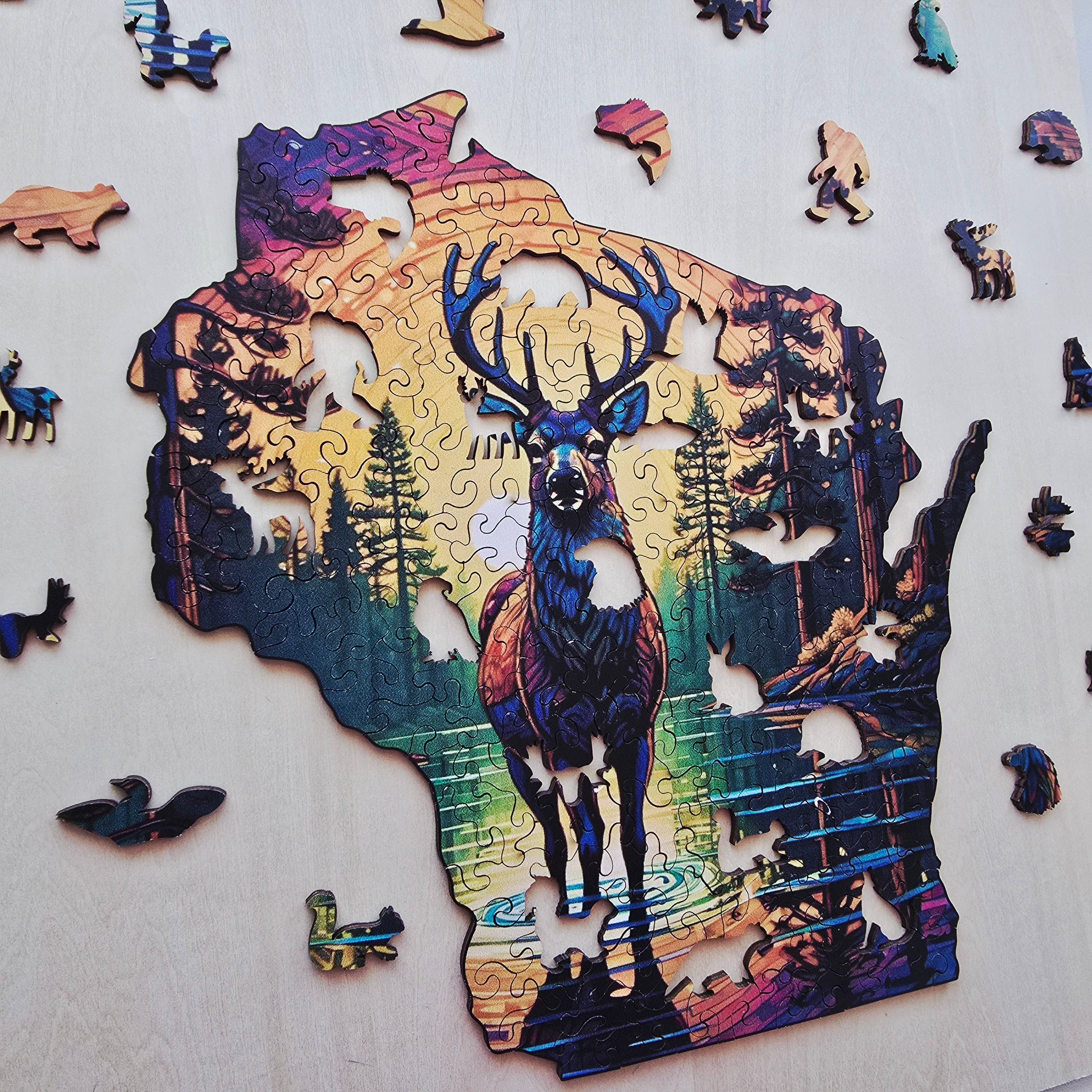 Art Factory LLC - Wholesale Puzzle - Adult - Wisconsin wooden puzzle6