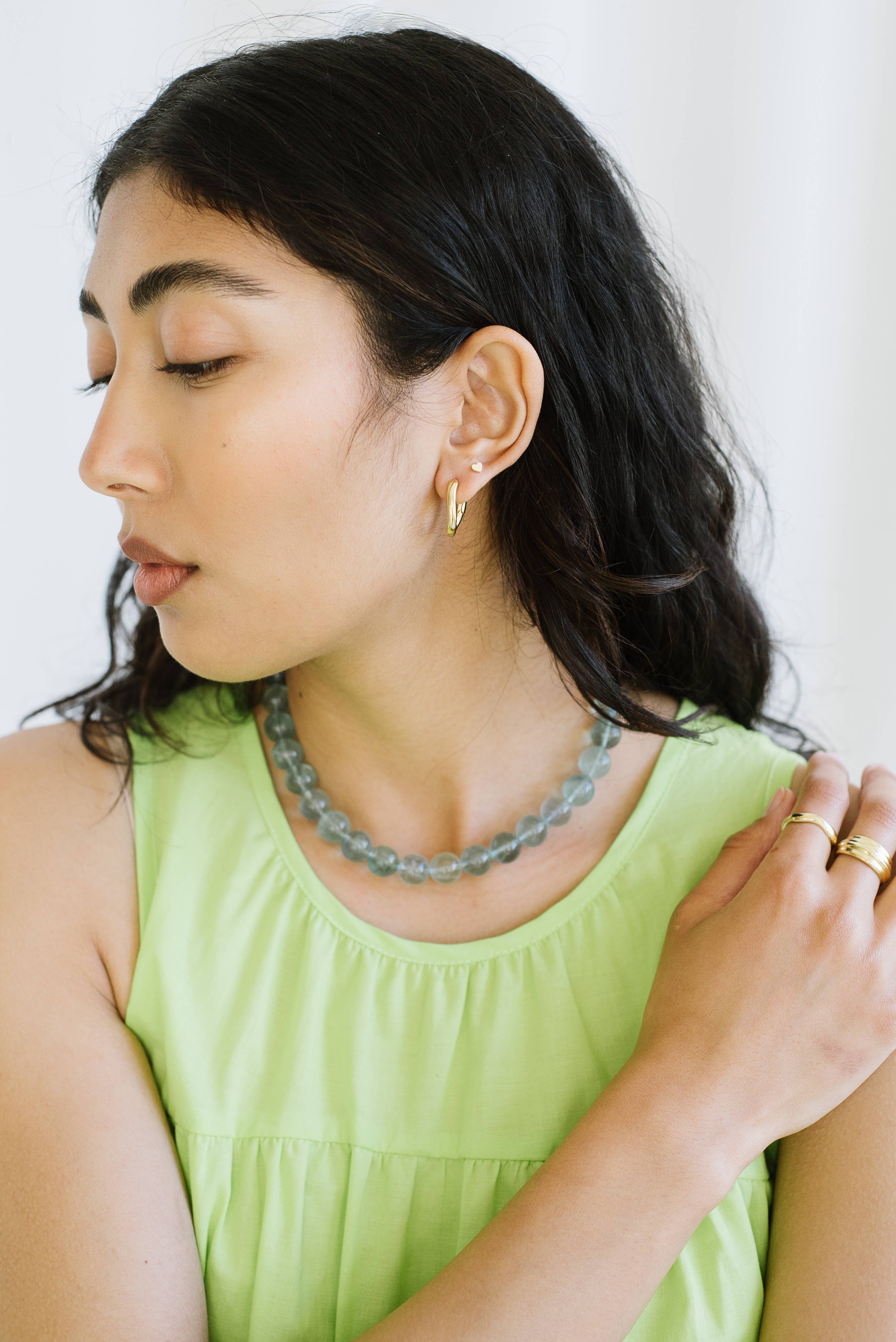 Kara Yoo - Venta al por mayor Pendientes de aro - Ruth Hoops4