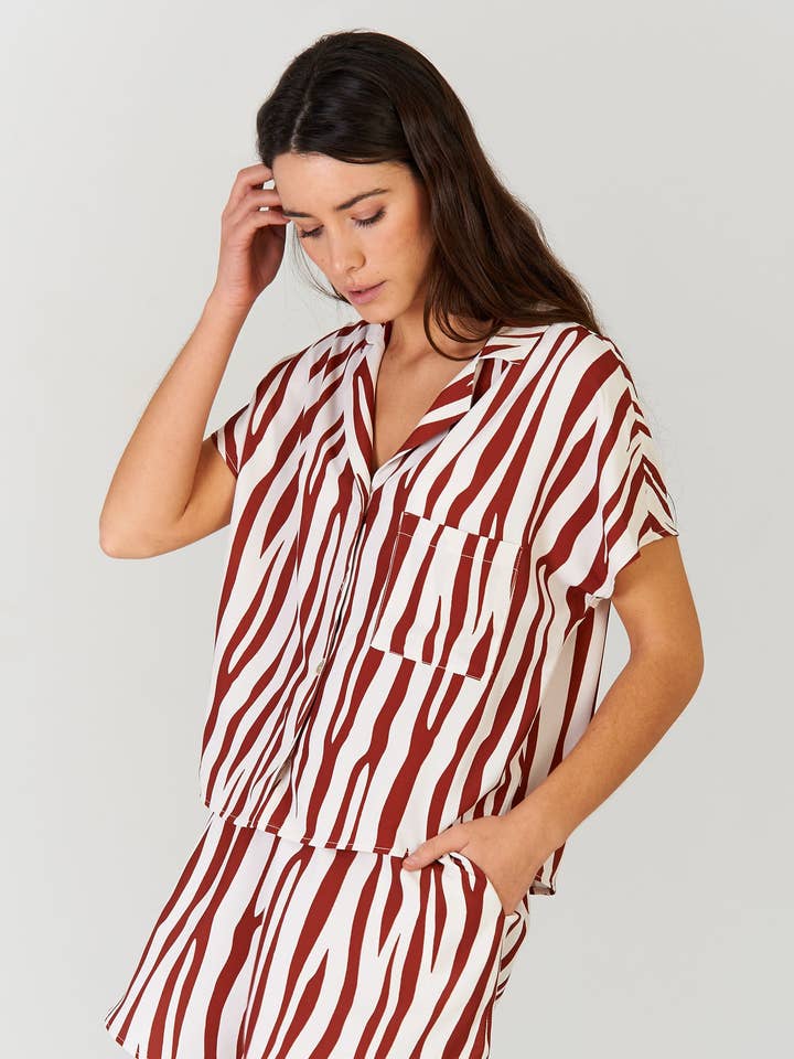 Camicia Zebra per la vendita all'ingrosso da parte di Robin