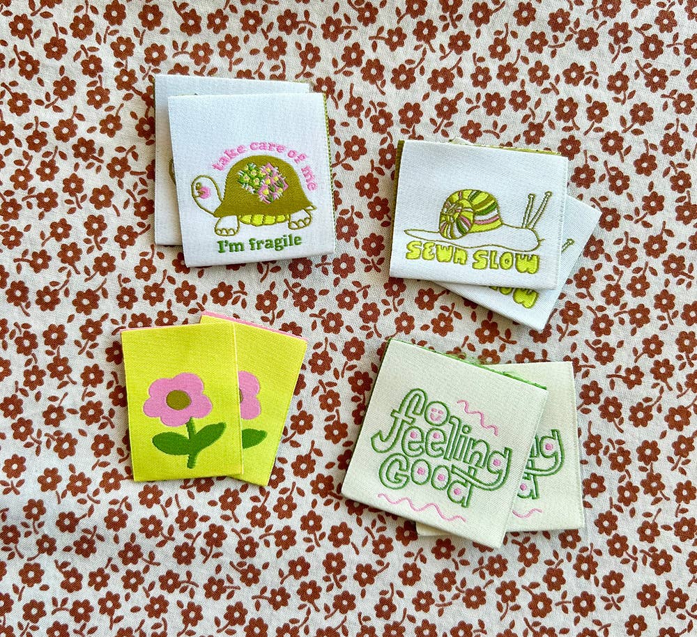 Cotton and Ochre - Wholesale Craft Sewing Kit - Self Love Pack Woven labels4