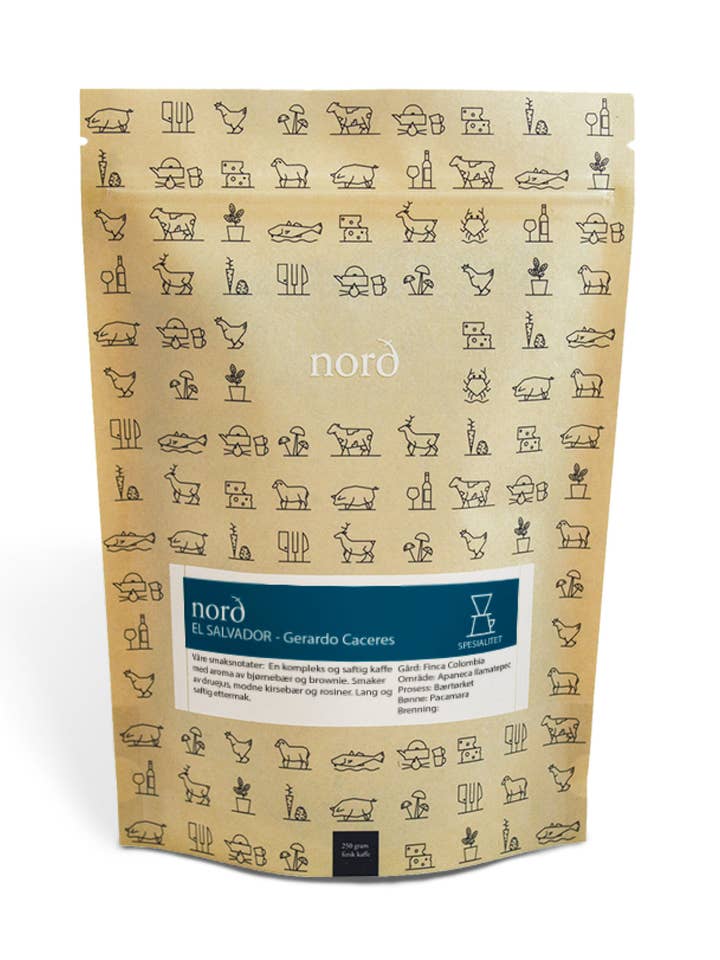Norð Whole Coffee Beans El Salvador Gerardo Caceres 250g/1kg for wholesale by Norð Roastery