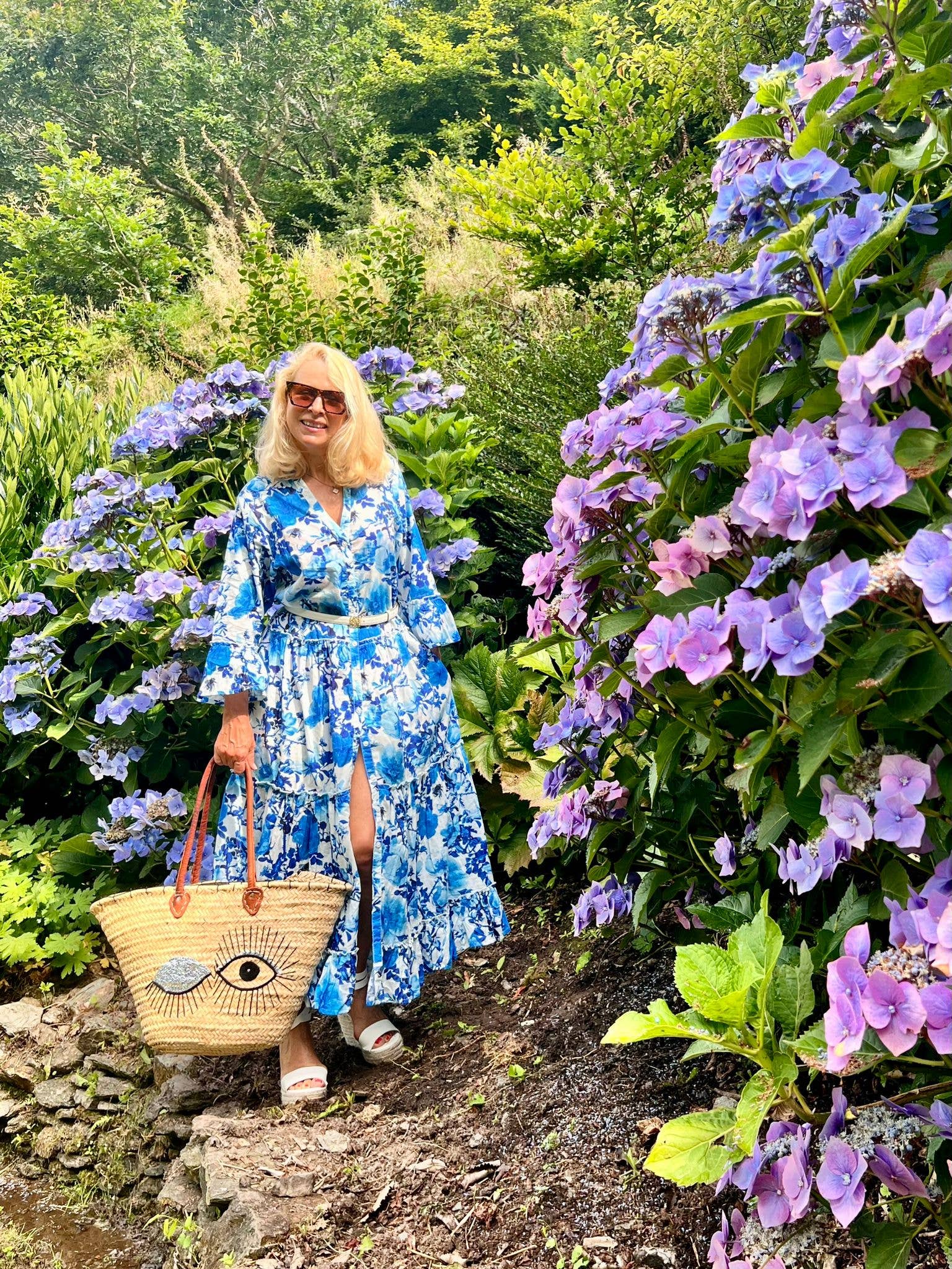 Rosehip Design – wholesale Dress – Women's – Gabriella Dress - Blue Rose