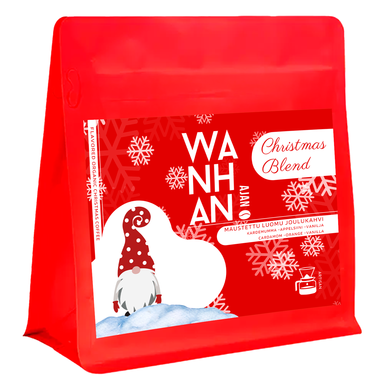 Ihana Luonto Pro - Wholesale Ground Coffee - WA Flavored Organic Cardamom-Orange Christmas Ground Coffee0