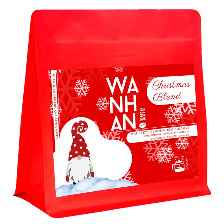 WA Flavored Organic Cardamom-Orange Christmas Ground Coffee for wholesale by Ihana Luonto Pro