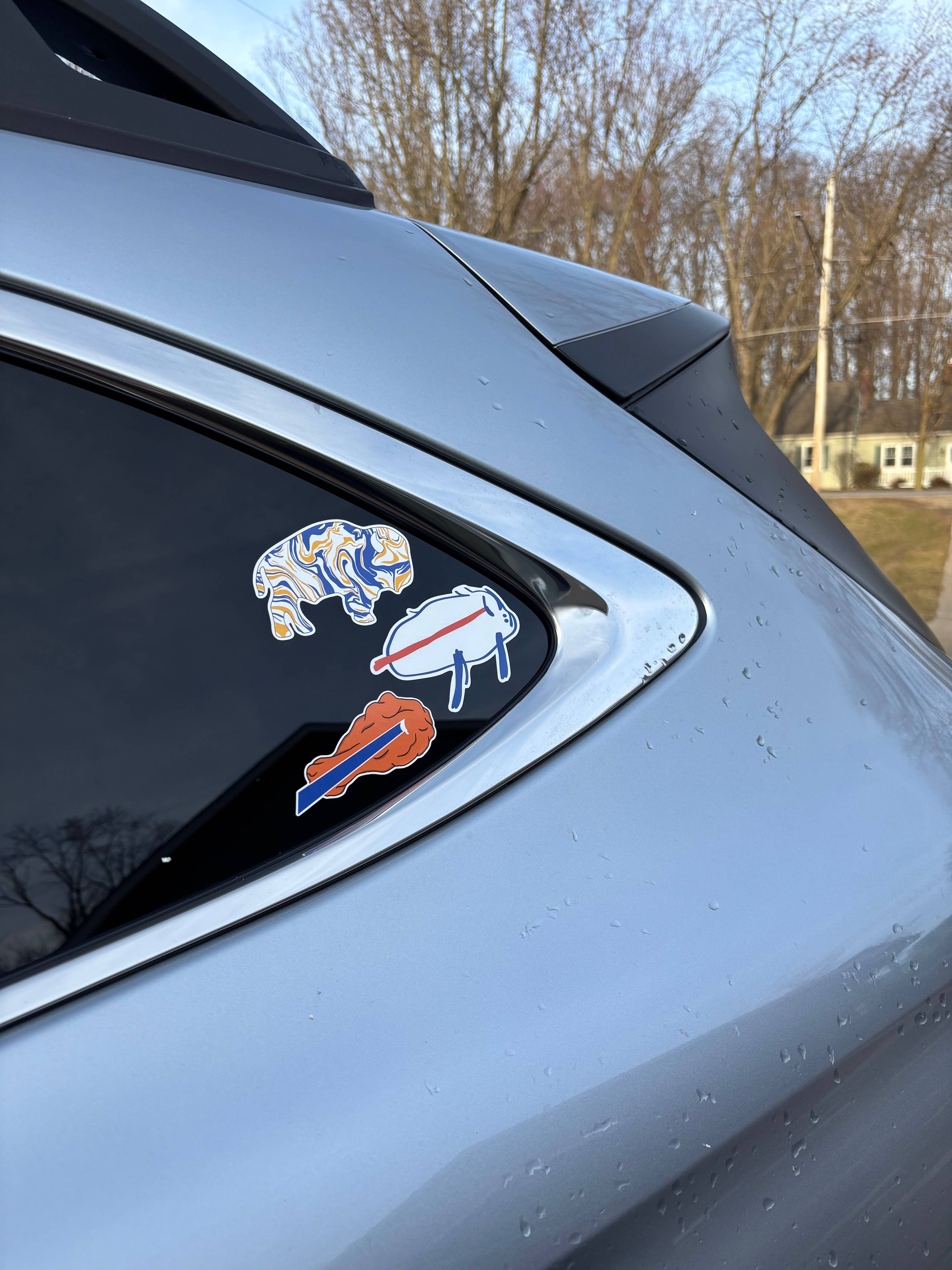 MVM Graphics - Wholesale Sticker - Chicken Wing Buffalo Logo Sticker/Magnet | Car Sticker1