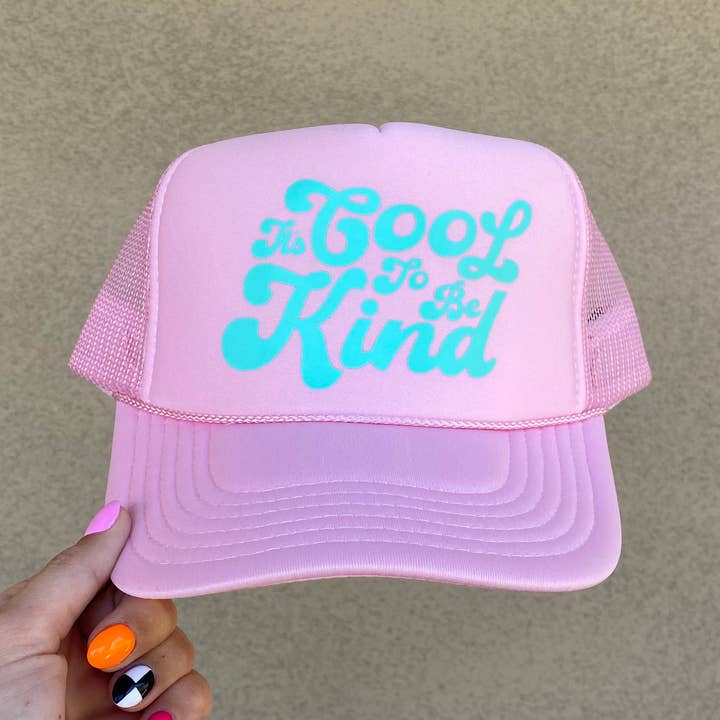 SOMBRERO IT'S COOL TO BE KIND - ROSA CLARO para venta al por mayor de TATUM THE LABEL