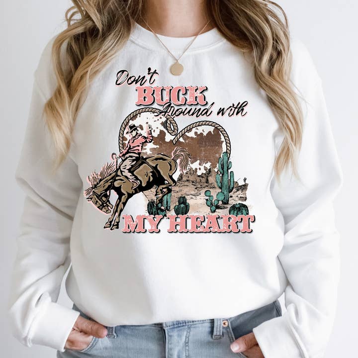 Polaire Don't Buck Around With My Heart pour la vente par MidWest Tees