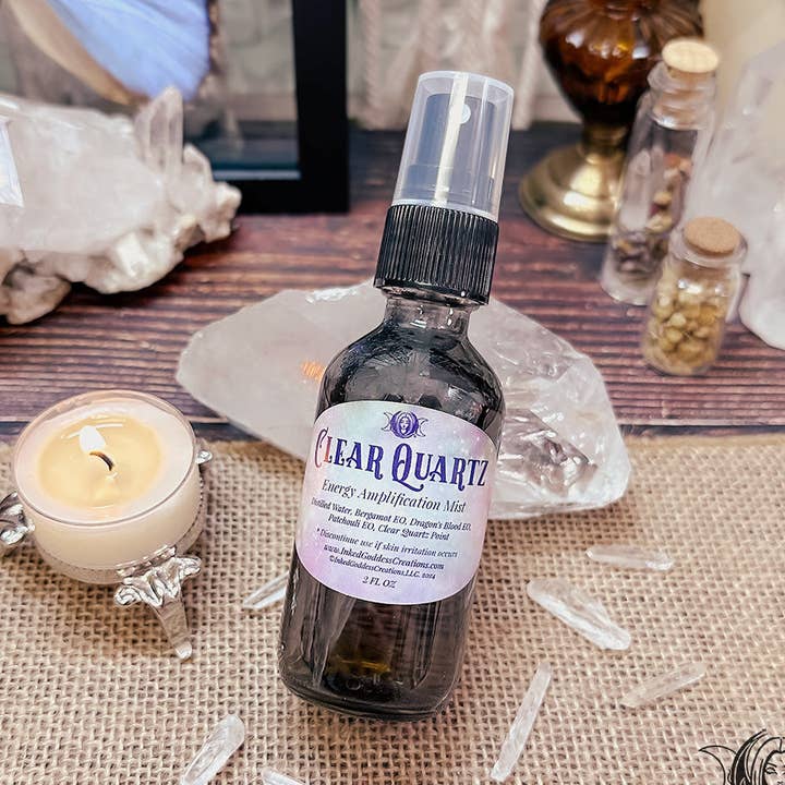 Clear Quartz Mist for Energy Amplification for wholesale by Inked Goddess Creations