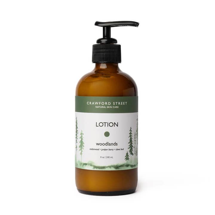 Woodlands Lotion for wholesale by Crawford Street Skin Care Inc.
