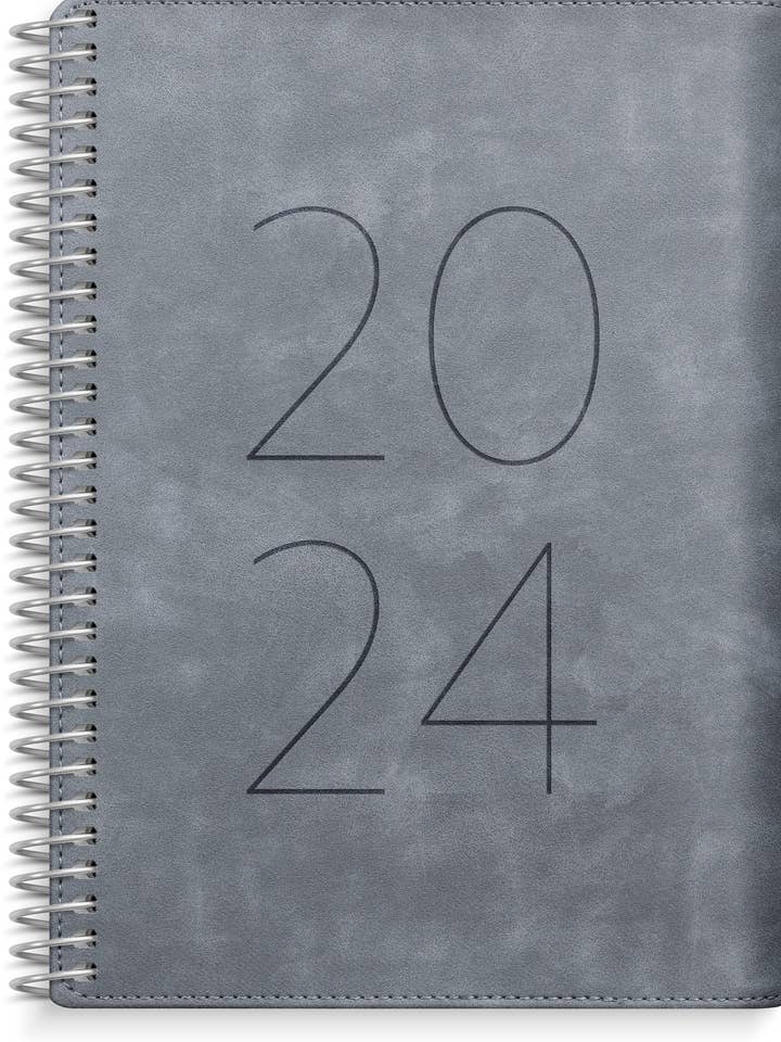 Calendário 2024 Senador A6 Twist cinza por atacado de Burde Publishing AB