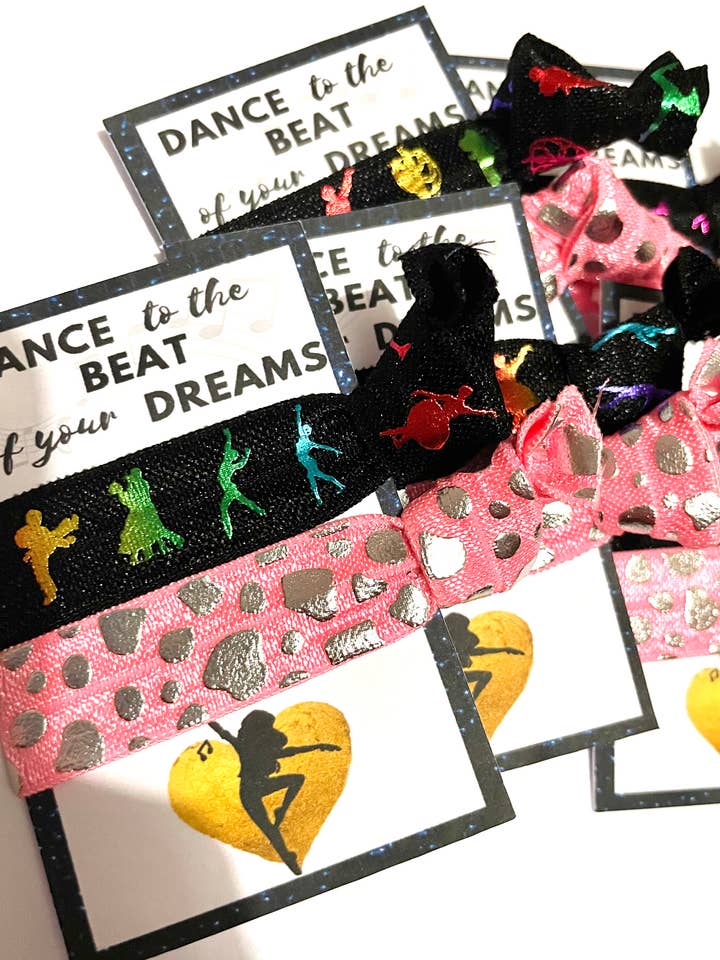Dance Elastic Hair Tie, Elastic Wristbands, Positivity Card for wholesale by Positivi-Ties