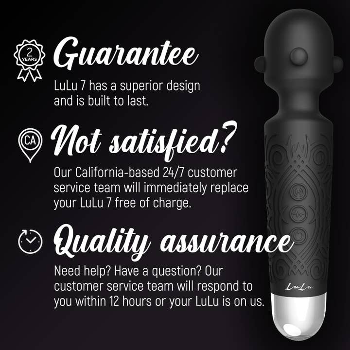 LuLu - Wholesale Body Massager - LuLu 7 Personal Wand Massager - The Most Powerful Cordless Magic Wand