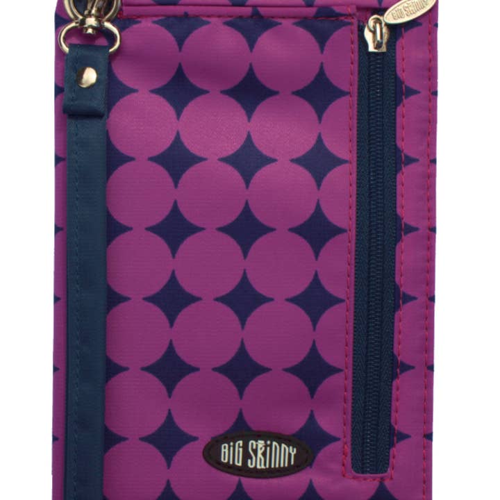 Portafoglio My Phone - Portafoglio con motivo a pois, misura più grande per la vendita all'ingrosso da parte di Big Skinny Wallets