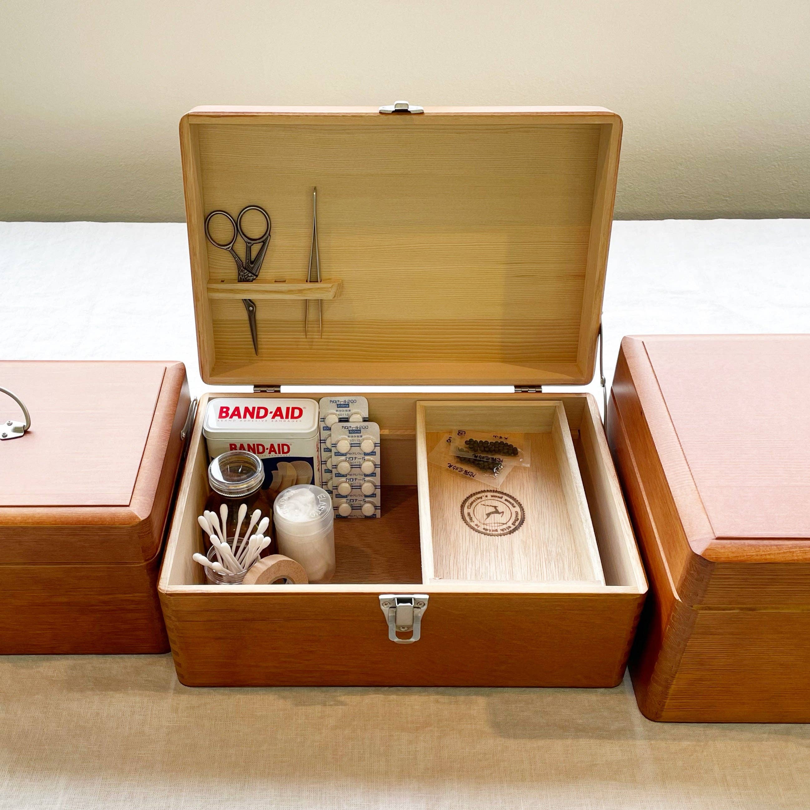 Hands On Workshop – wholesale Nesting box – Classiky - First Aid Kit / Wood Tool boxes in 3 sizes5