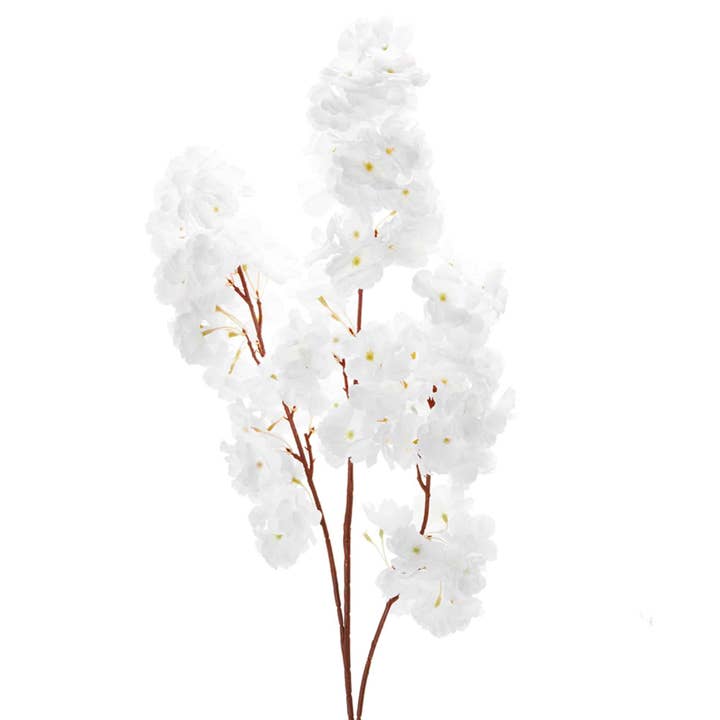 Artificial Cherry Blossom Branch - White for wholesale by Portofino International Trading, USA