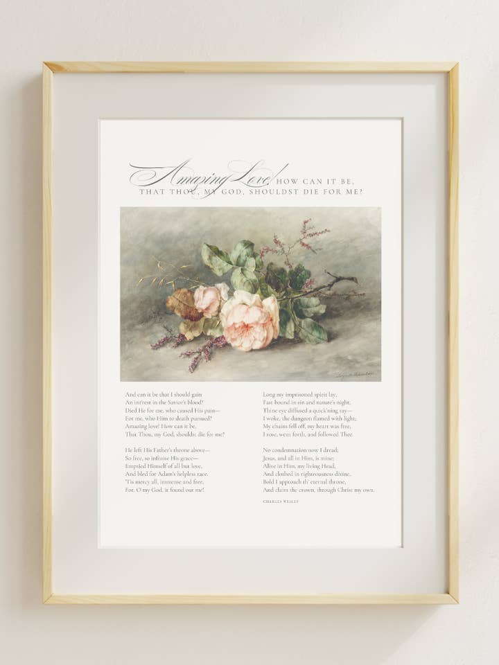 And Can It Be (Amazing Love) Art Print for wholesale by These Stones