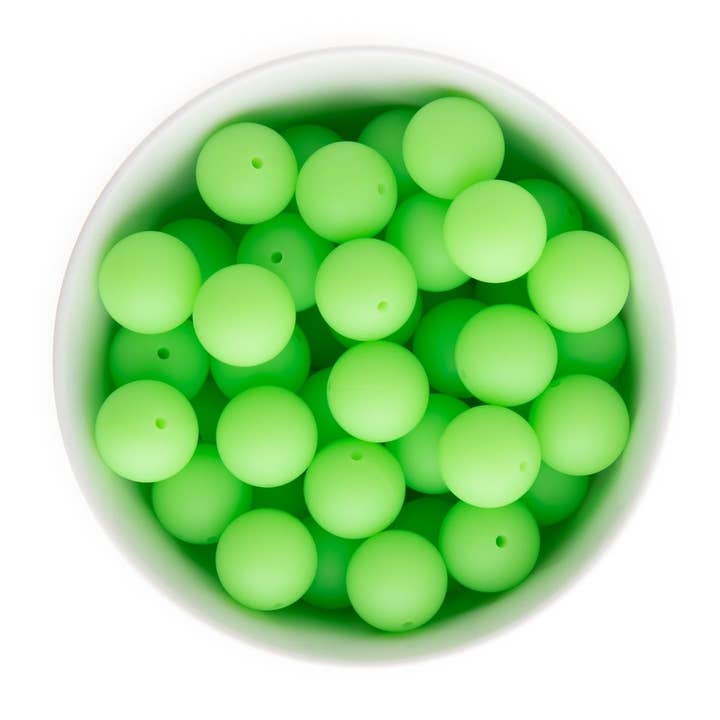 Cara & Co Silicone Craft Supply - Wholesale Beads - Glow-in-the-Dark Silicone Round Beads4