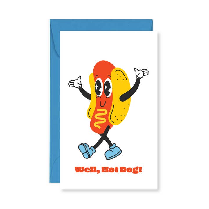Hot Dog! Mini Card for wholesale by Public School Paper Co.