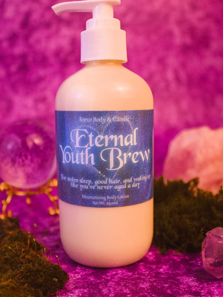 Lotion pour le corps Infusion de jeunesse éternelle pour la vente par Soeur Body and Candle