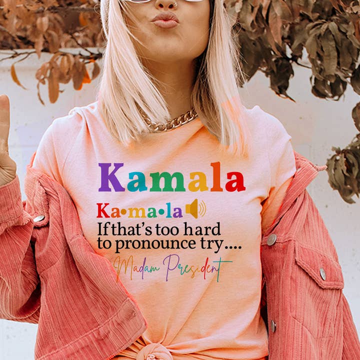 Camiseta Kamala Hard To Pronounce Try Madam President para venta al por mayor de House Of Rodan