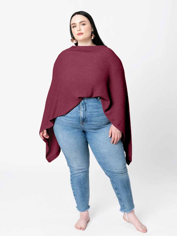 Burgundy Cocoon+ for wholesale by We Are Amma