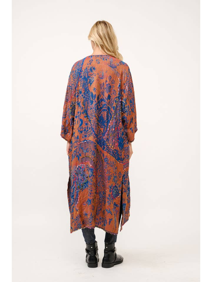 Raj Trading & Imports (USA) Inc. - Wholesale Kimono - Women's - Clemence Embroidered Duster