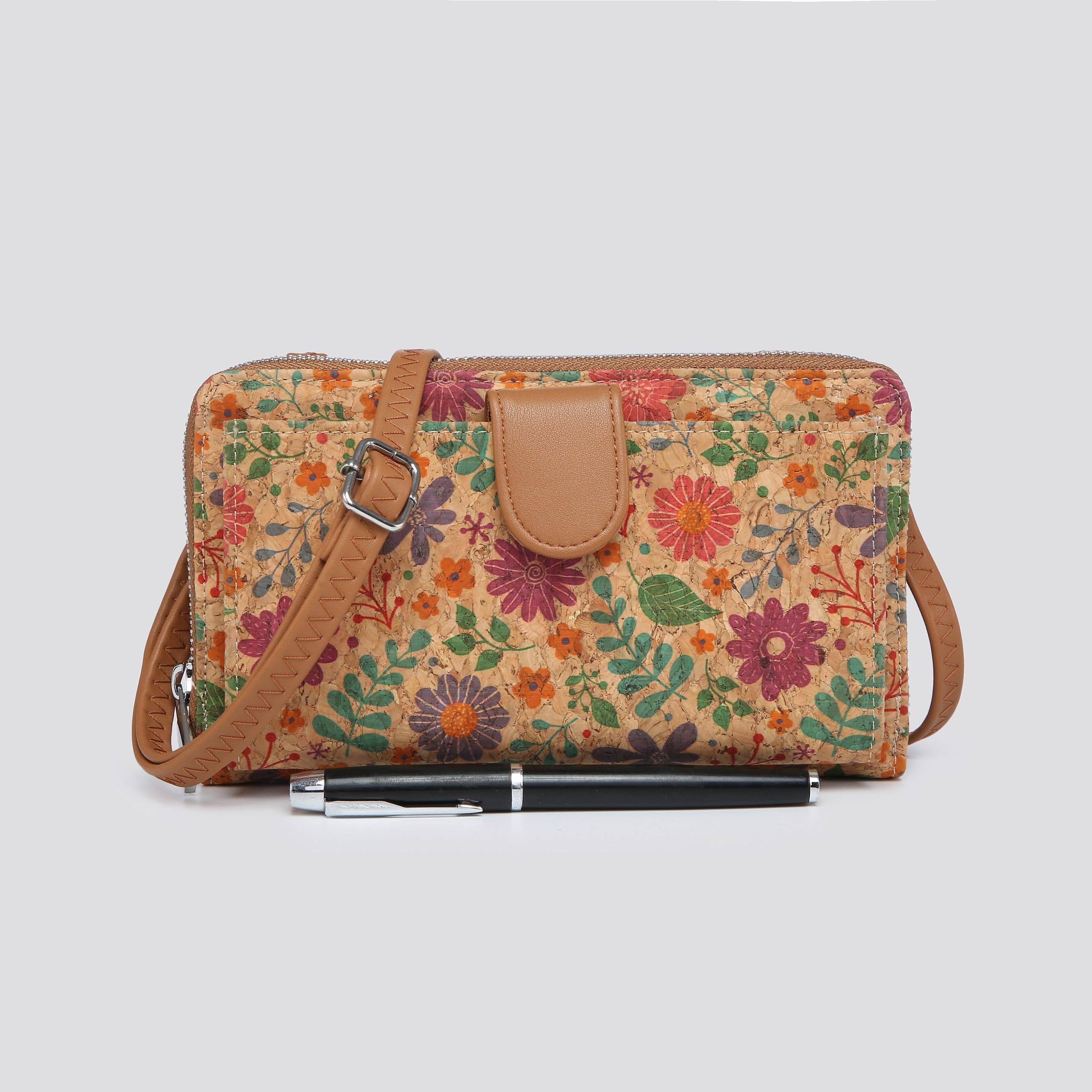 House of Milano - Wholesale Crossbodytas - Dames - Kurken Bloemenprint Crossbody Tas # JNY3150N20256