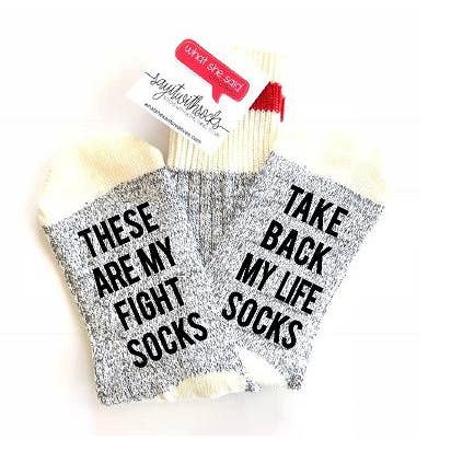 Take Back My Life Socks for wholesale by What She Said Creatives