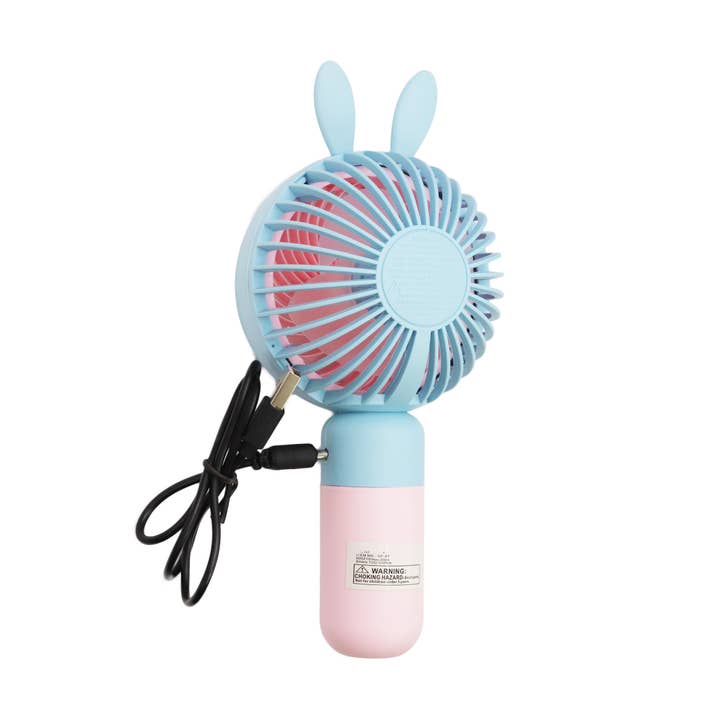 Cap Zone – wholesale Elektrisk handfläkt – Bunny Ear Matte Pastell Handhållen Elektrisk Fläkt - 12 st7