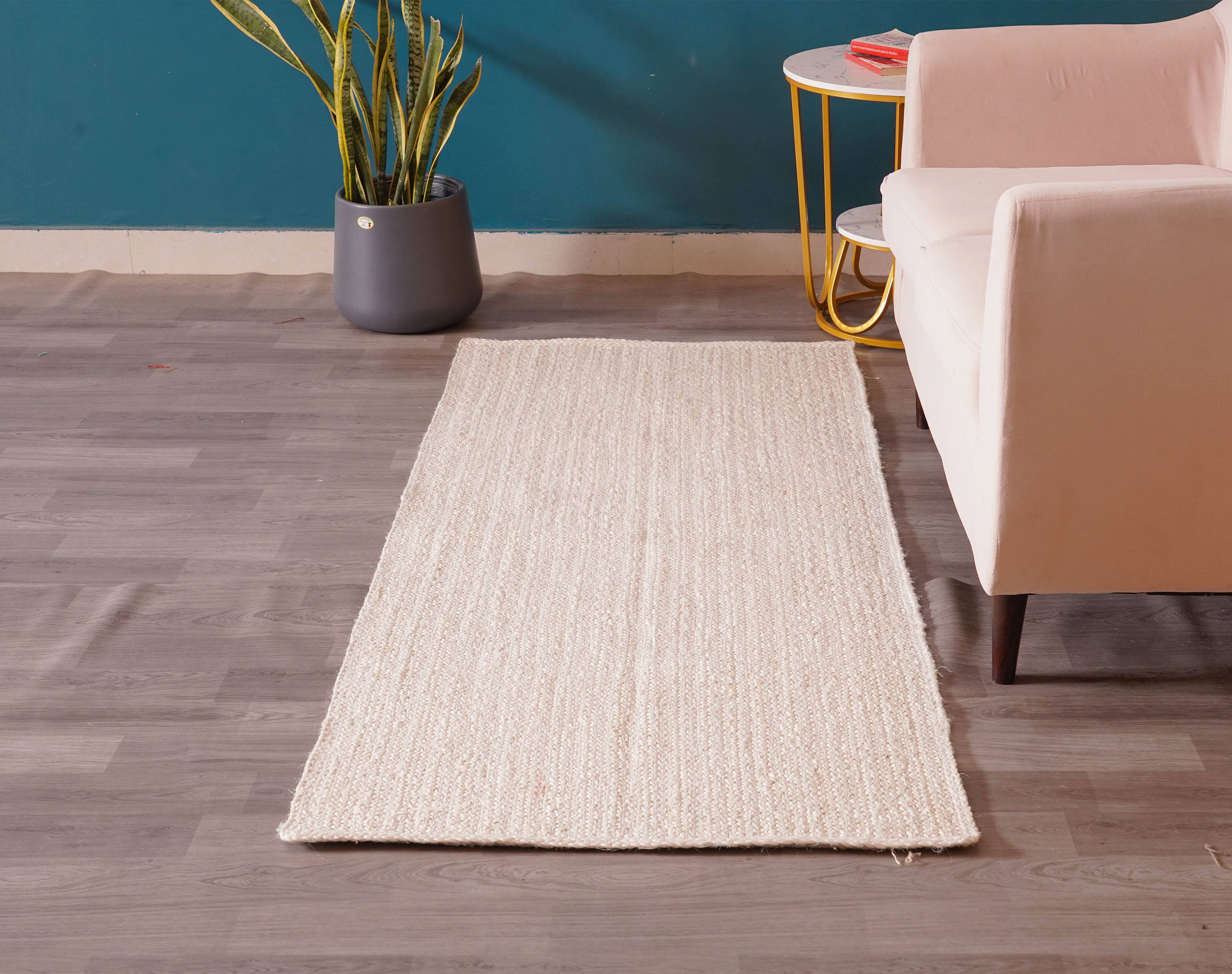 Chouhan Rugs – wholesale Area rug – Hand Braided Off White Jute Runner Rug Vintage Large Runner3