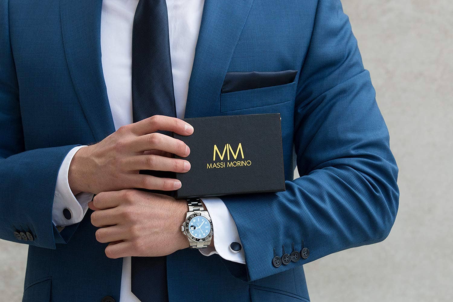 Massi Morino - Wholesale Necktie - Men's - Tie set | Extensive box content30