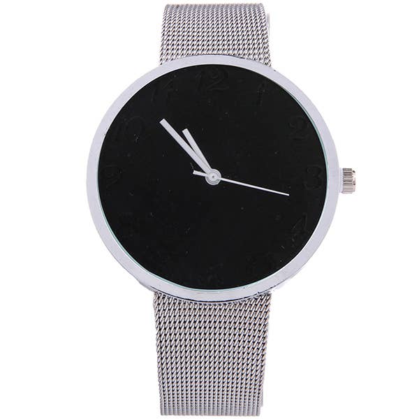 Black M|s Mesh Band Watch for wholesale on Faire1