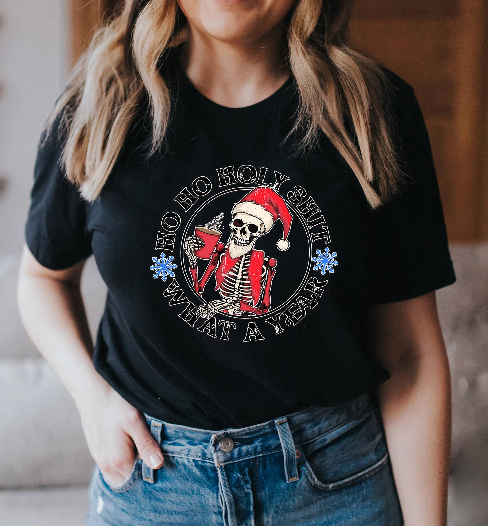 Days with Gray - Wholesale T-Shirt - Unisex - Christmas T-Shirt - Ho Ho Holy Shit0