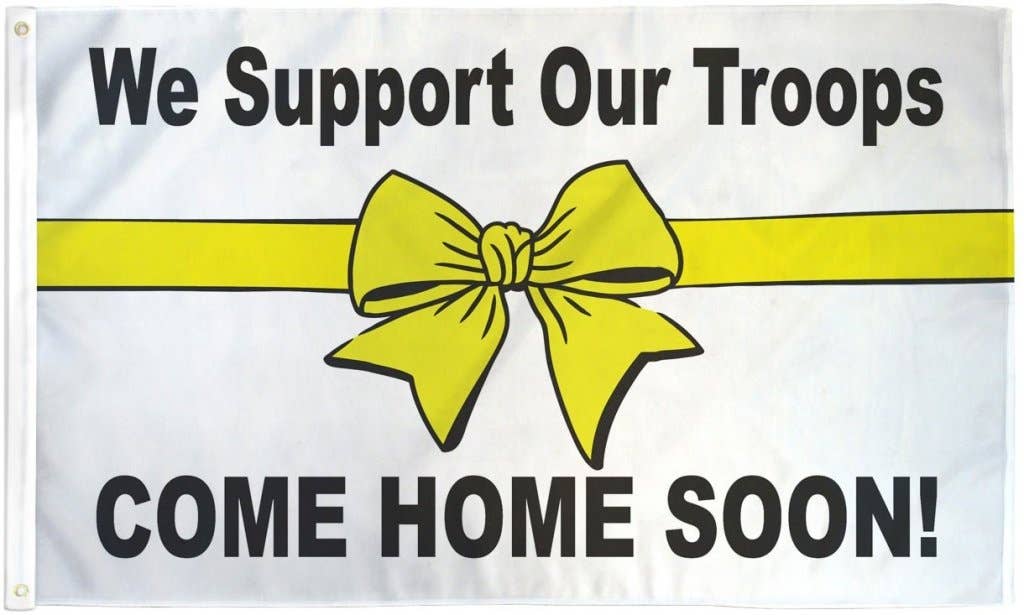 Flags Importer - Wholesale Flag - We Support Our Troops (Home) Flag 3x5ft Poly1