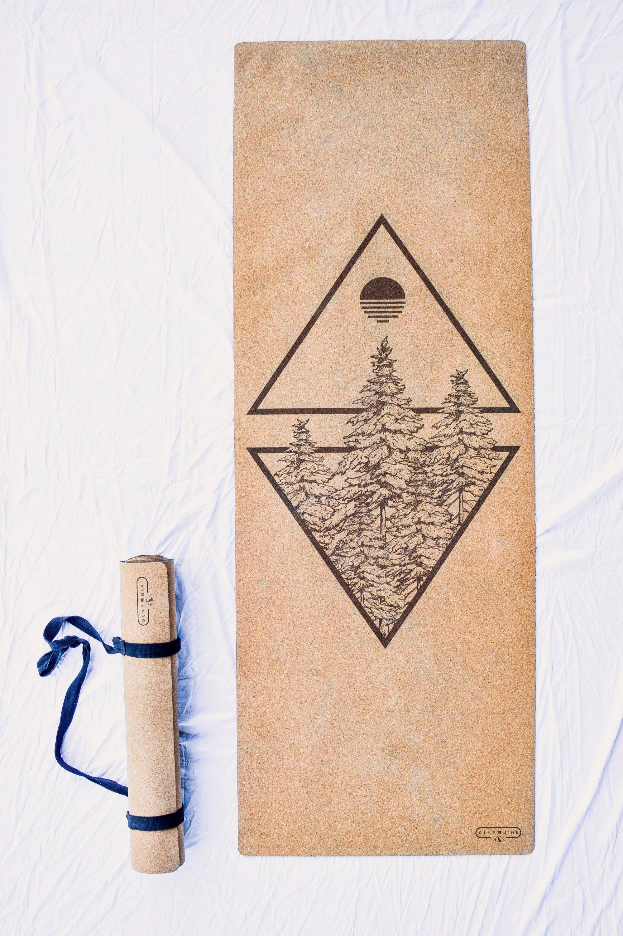genYOUine - Wholesale Yoga Mat - Cork Yoga Mat - Forest1