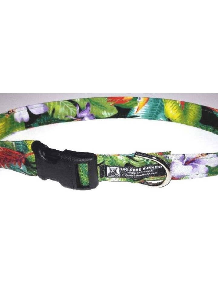 Tecido Havaiano Ajustável Coleira para Cão - “Waimea” por atacado de Dog Gone Hawaiian