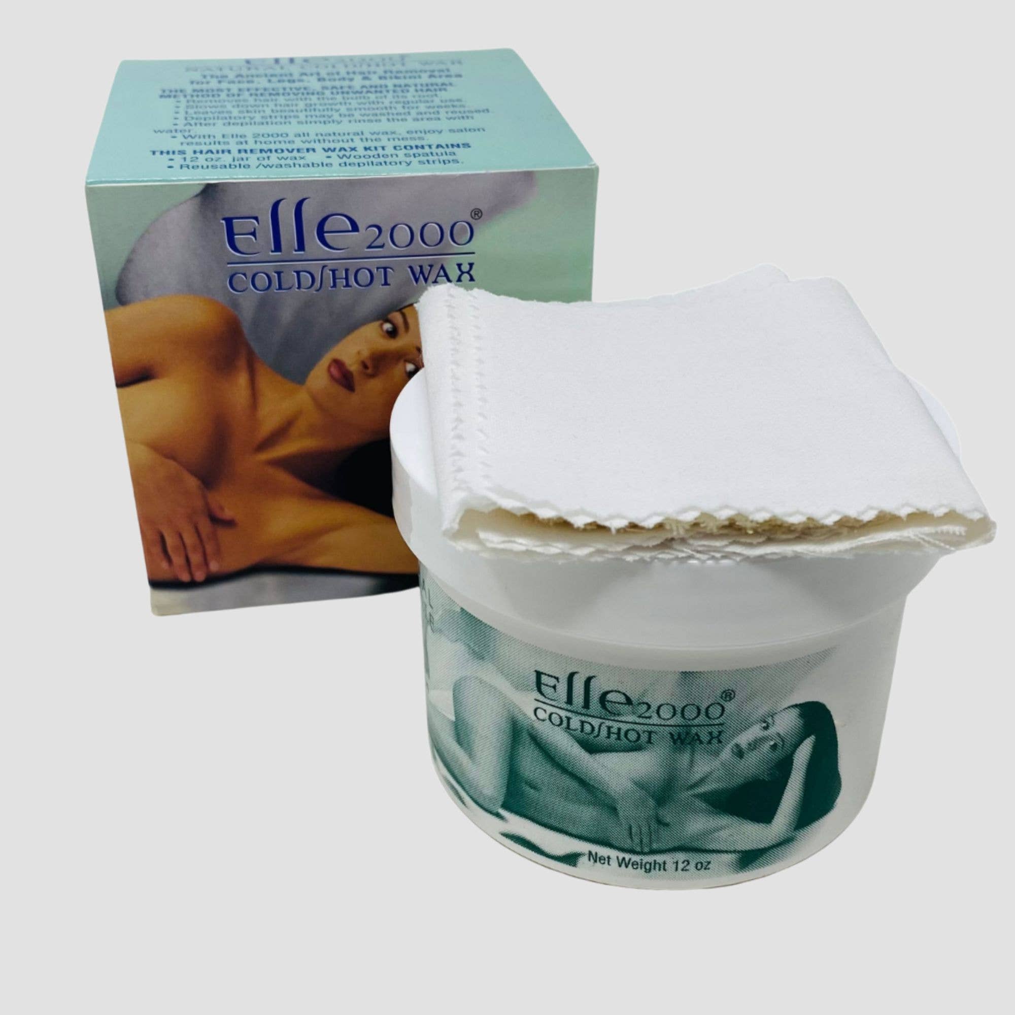 Rucci Professional - Wholesale Body Waxing Product - W911 ELLE 2000 Cold/Hot Wax All Natural Water Soluble 12oz0