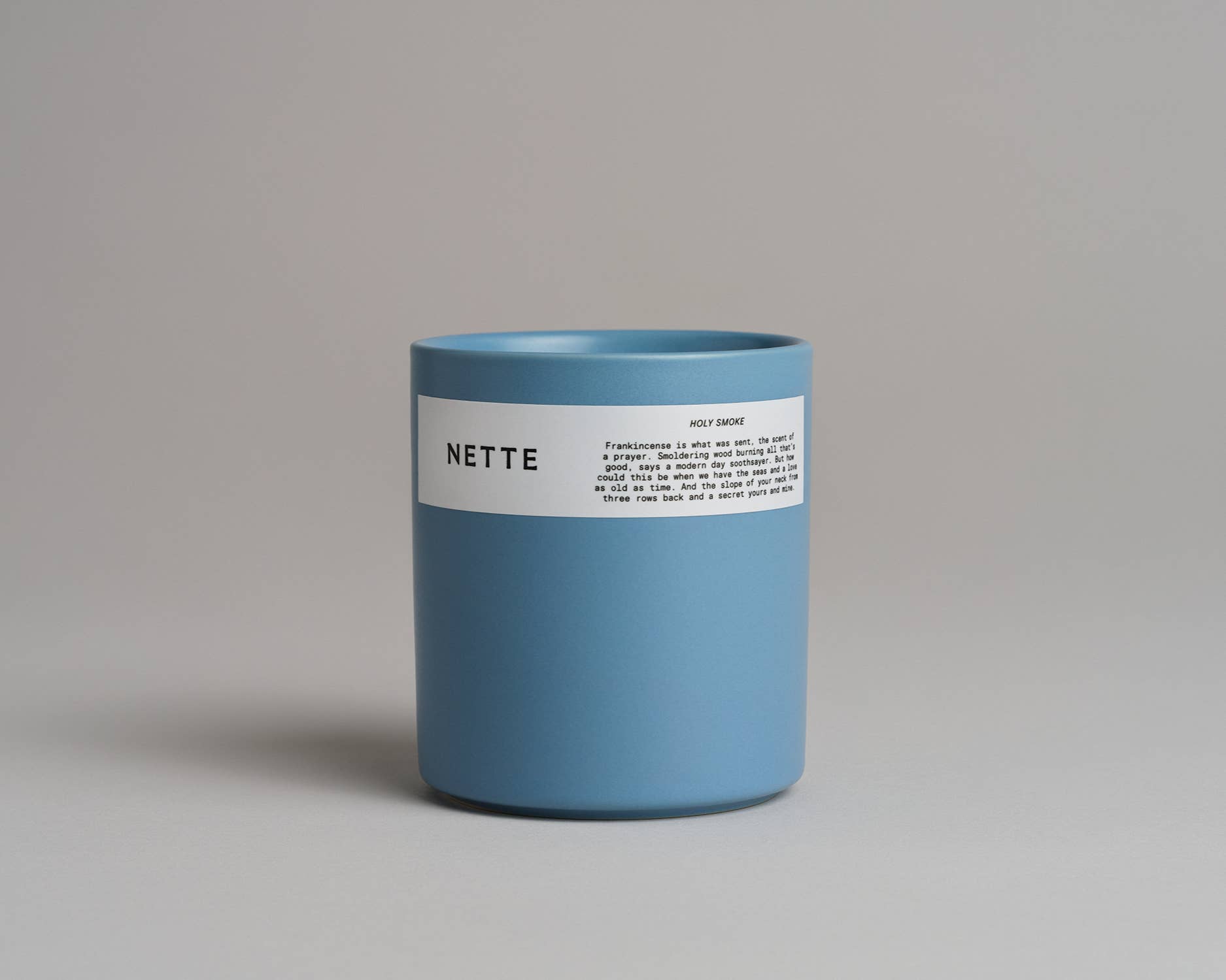 Nette - Wholesale Jar/Filled Candle - Holy Smoke Scented Candle