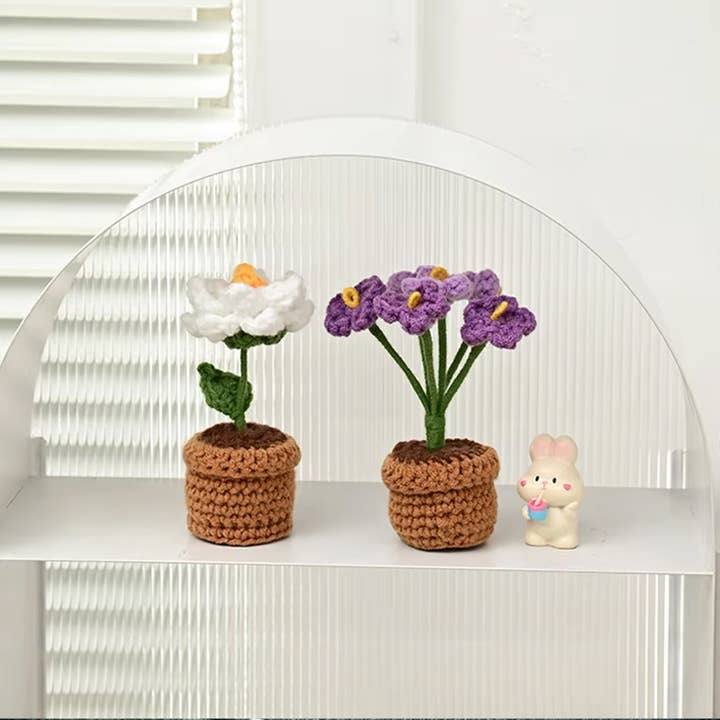 La Bella Monte - Wholesale Artificial flowers - Artificial Handmade Mini Crochet Flower For Decor6