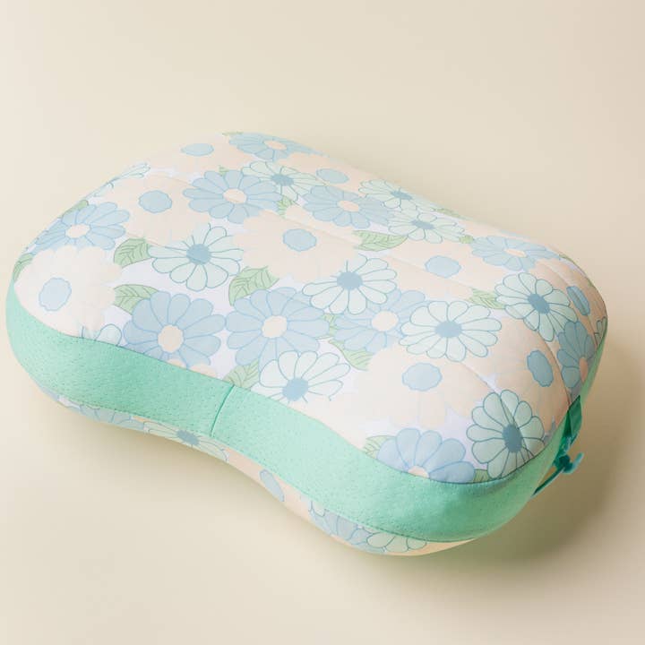 Ballast Beach Pillow-Daisy Craze Aqua for wholesale by The Darling Effect