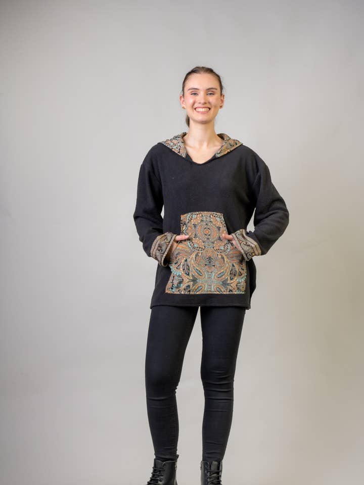 Sudadera con capucha con estampado Rhea para venta al por mayor de Rhea