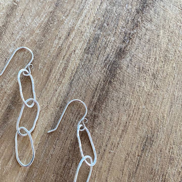 Oval Link Earrings for wholesale by Kate Simpson Designs