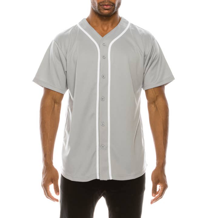 Victorious - Wholesale Button Down Shirt - Men's - BJ42 BASEBALL JERSEY (OPEN PACK)10