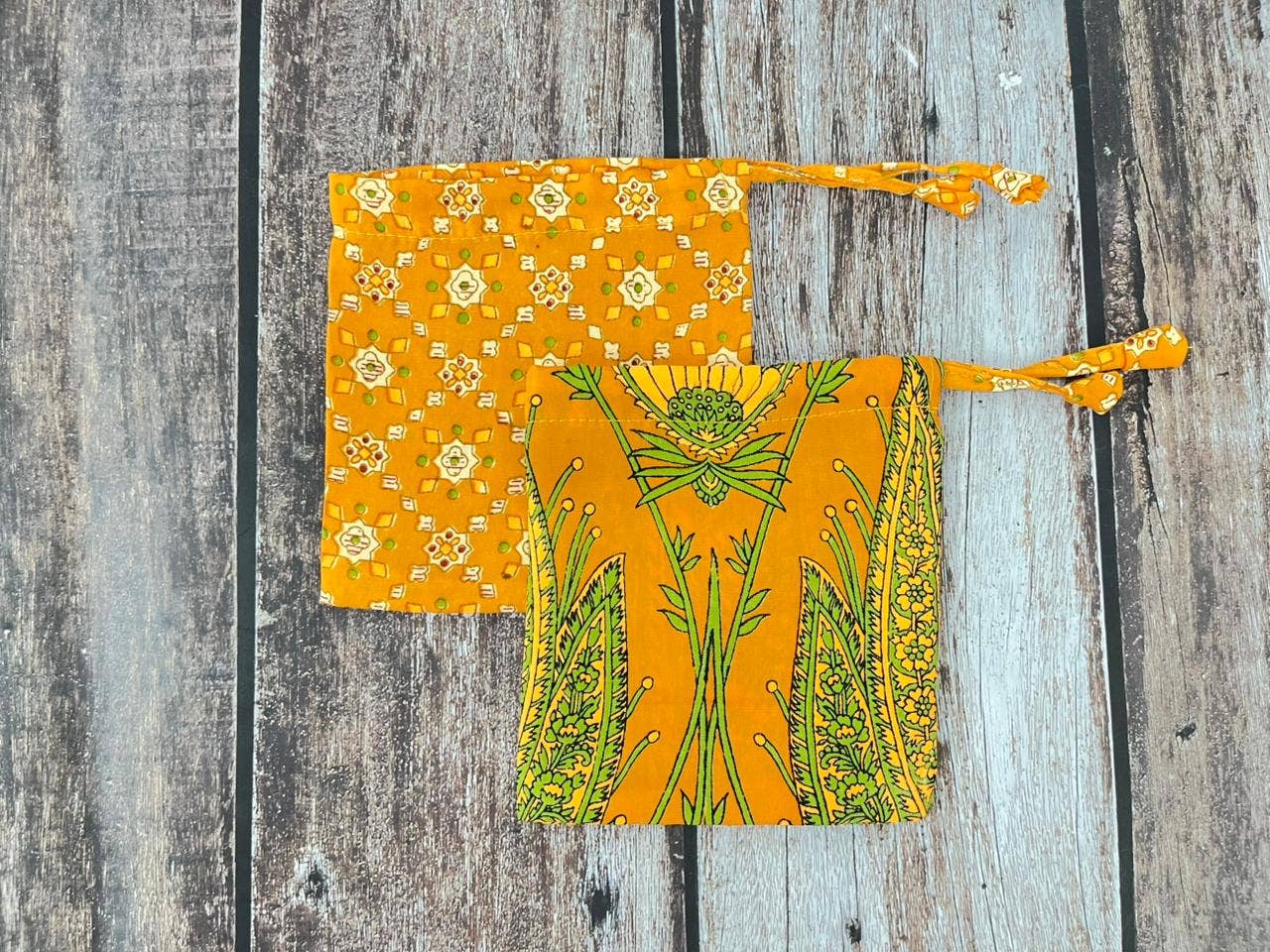 House of Kraft - Wholesale Gift Bag Set/Pack - Gift Pouches | Upcycled Silk Pouch | Pack Silk Gift Pouch2