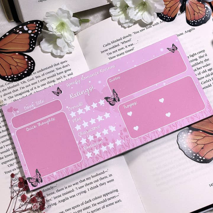 Books and Beyond – wholesale Notepad – Romance Book Speedy Review Pad