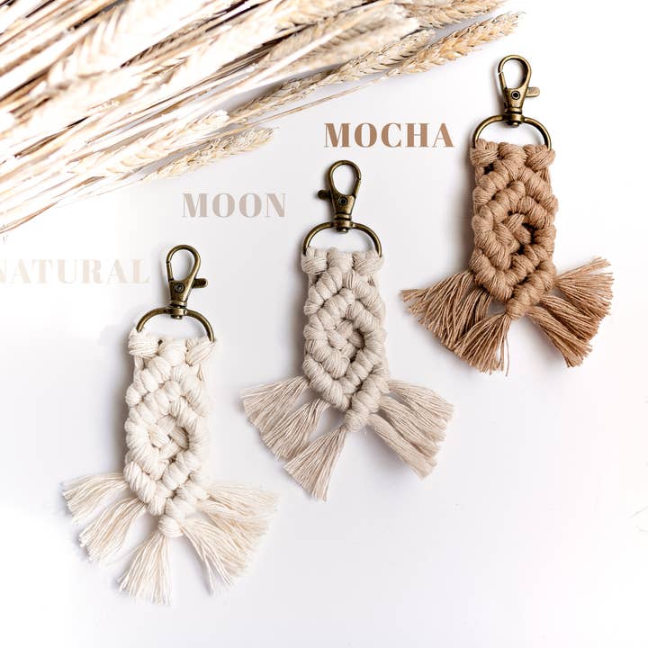 Knots & Fringe - Wholesale Sleutelhanger - Dames - Macrame sleutelhangers | Boho sleutelhanger