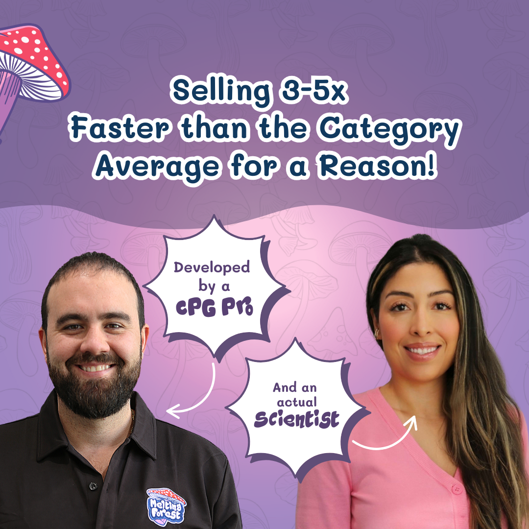 Melting Forest - Vente Eau gazeuse - Boisson aux champignons | Soulagement du stress | Fraise et lavande1