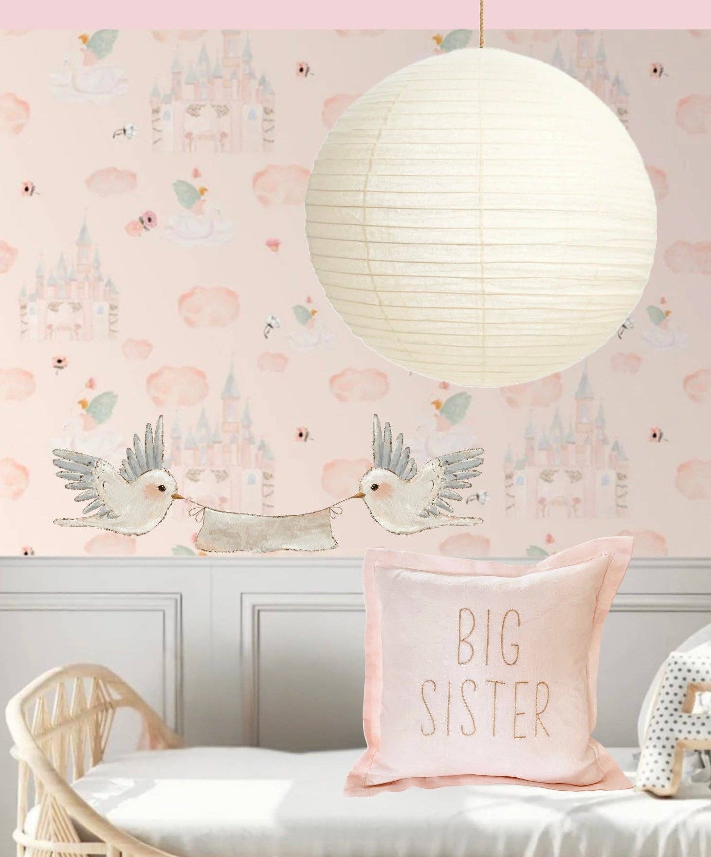 Little Nordic Sol – wholesale Lampshade – Organic Cotton Light Shade - Rund - Warm White - 70cm1