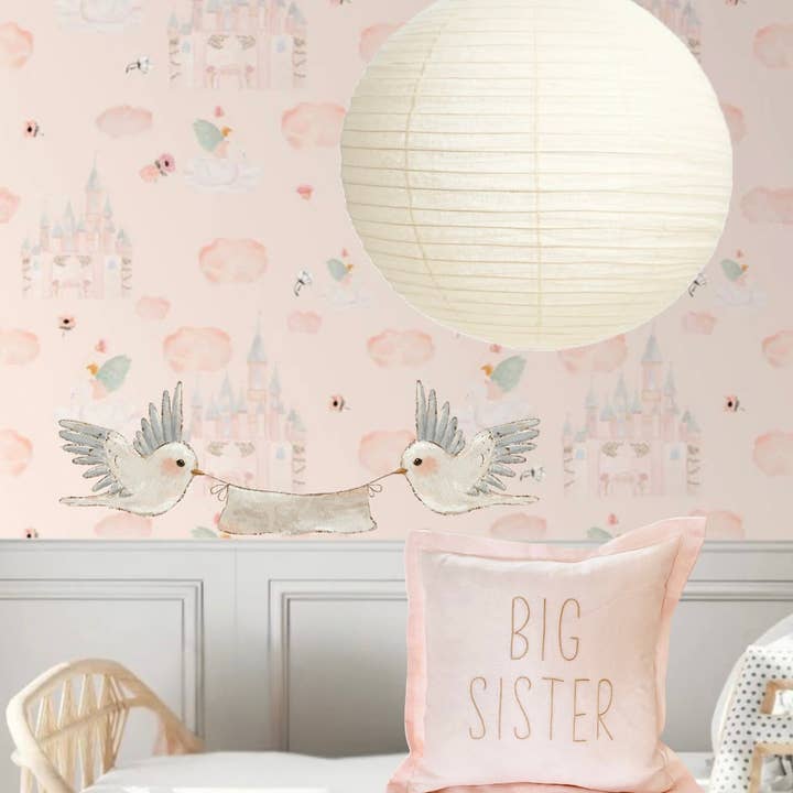 Little Nordic Sol - Wholesale Lampshade - Organic Cotton Light Shade - Rund - Warm White - 70cm1